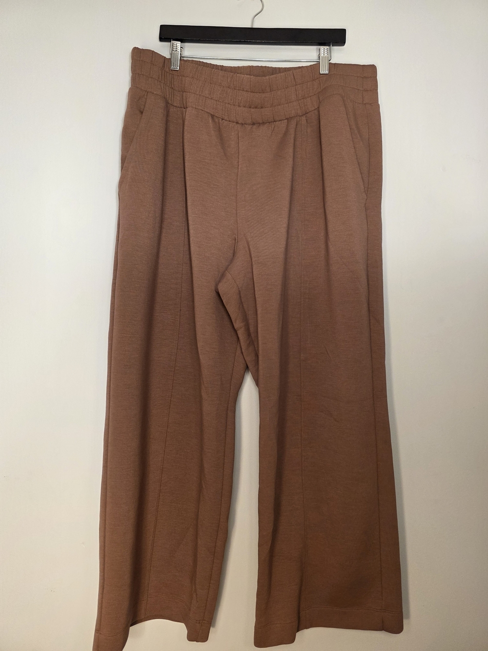 Brown Old Navy Bounce Fleece Wide Leg Sweatpants